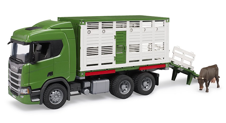 Bruder Scania R-serie veetransport + dier