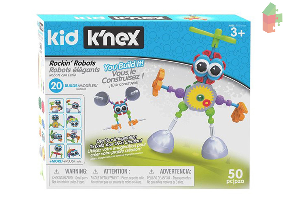 37051 Kid K'Nex Bouwset - Rockin' Robots, 50dlg.