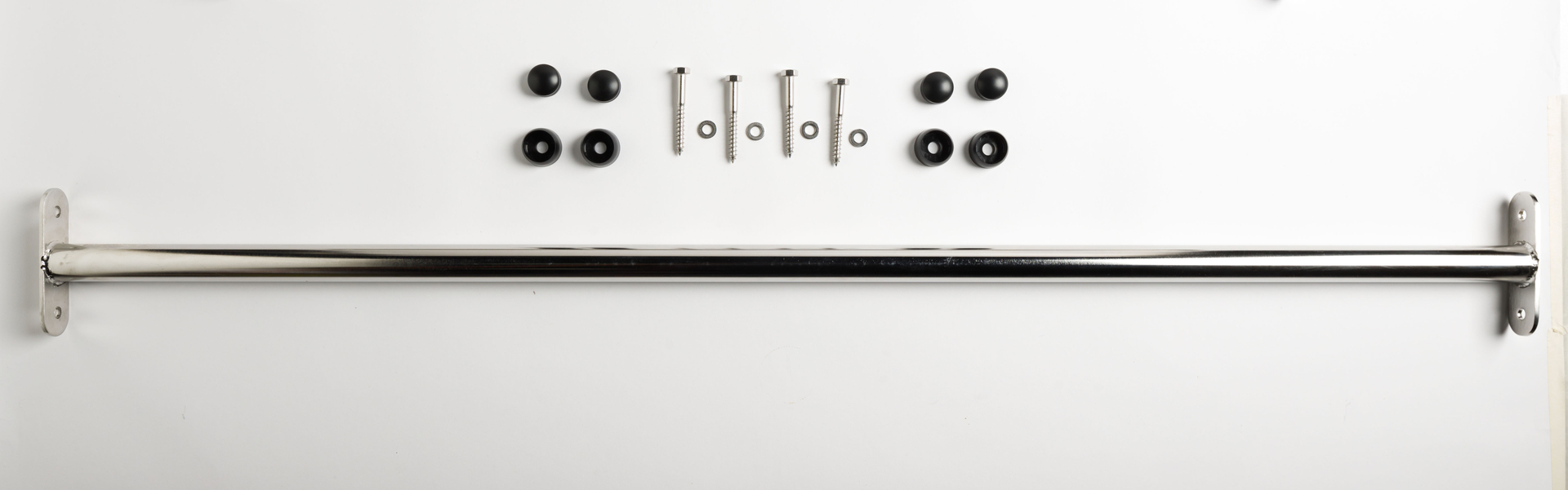 Metalen duikelstang 125 cm RVS in doos