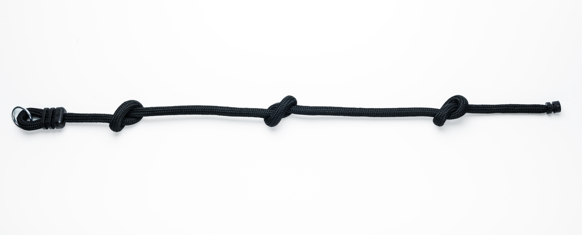Klim- en knopentouw 260 cm, diameter 26 mm, zwart