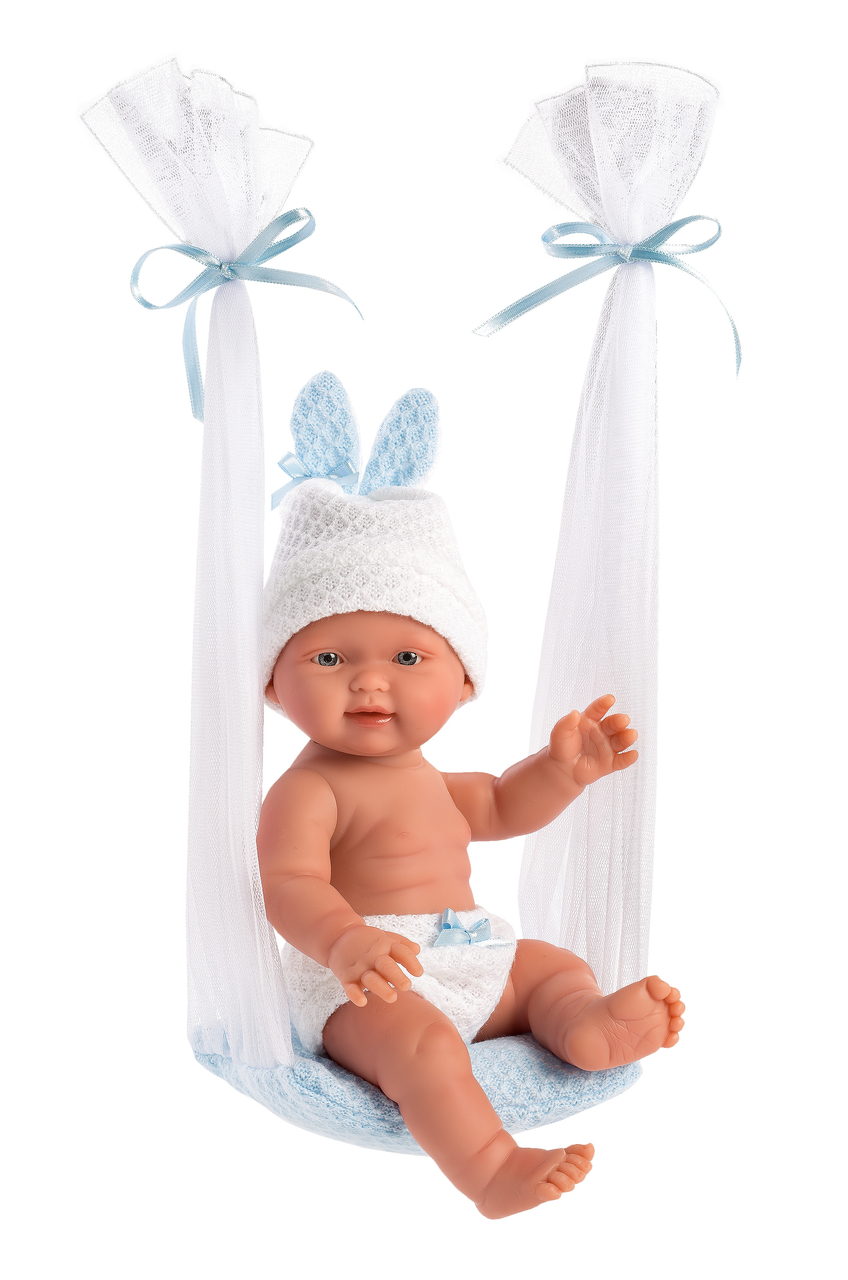 Llorens Pop Jongen Met Muts En Broekje Roze  Bebita Columpio Rosa 26Cm