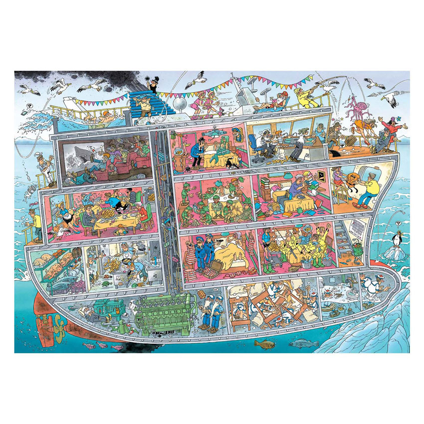 Jan van Haasteren Legpuzzel - Cruiseschip, 1000st.