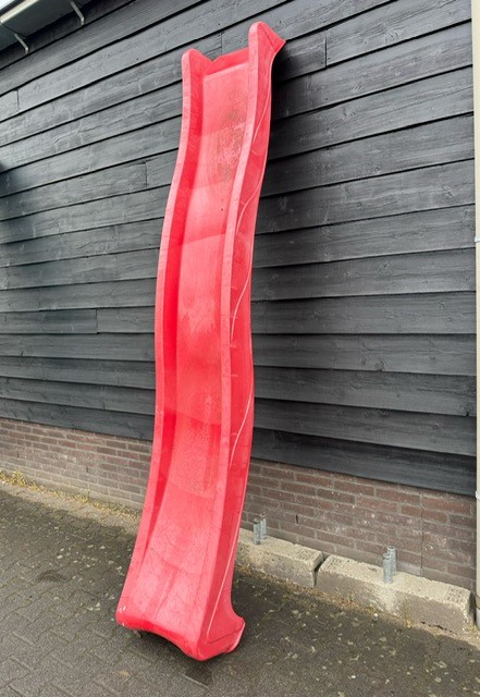(2dekans) Glijbaan tsuri met golf 300 cm met wateraansluiting - H1500 Rood