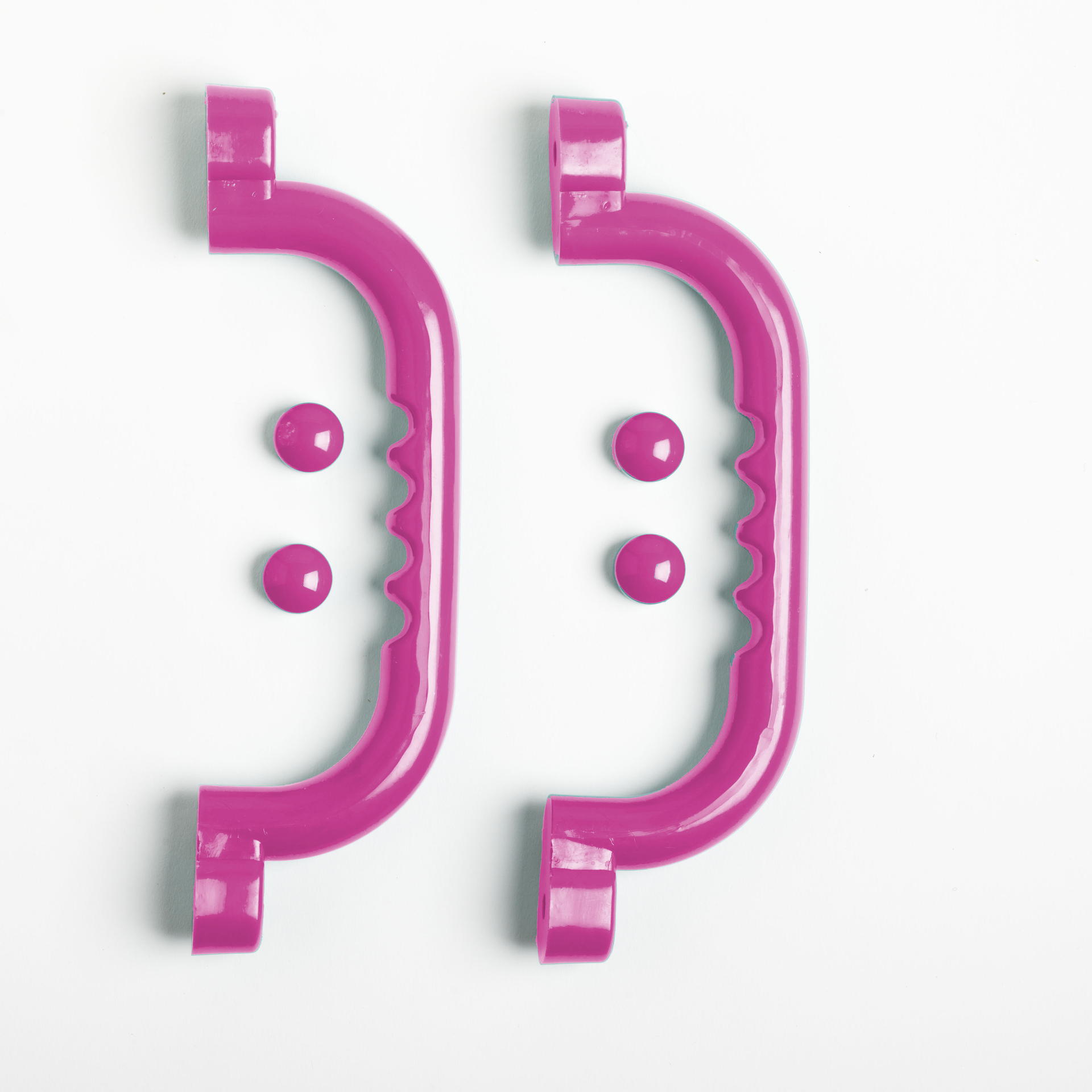 Kunststof handgrepen set roze