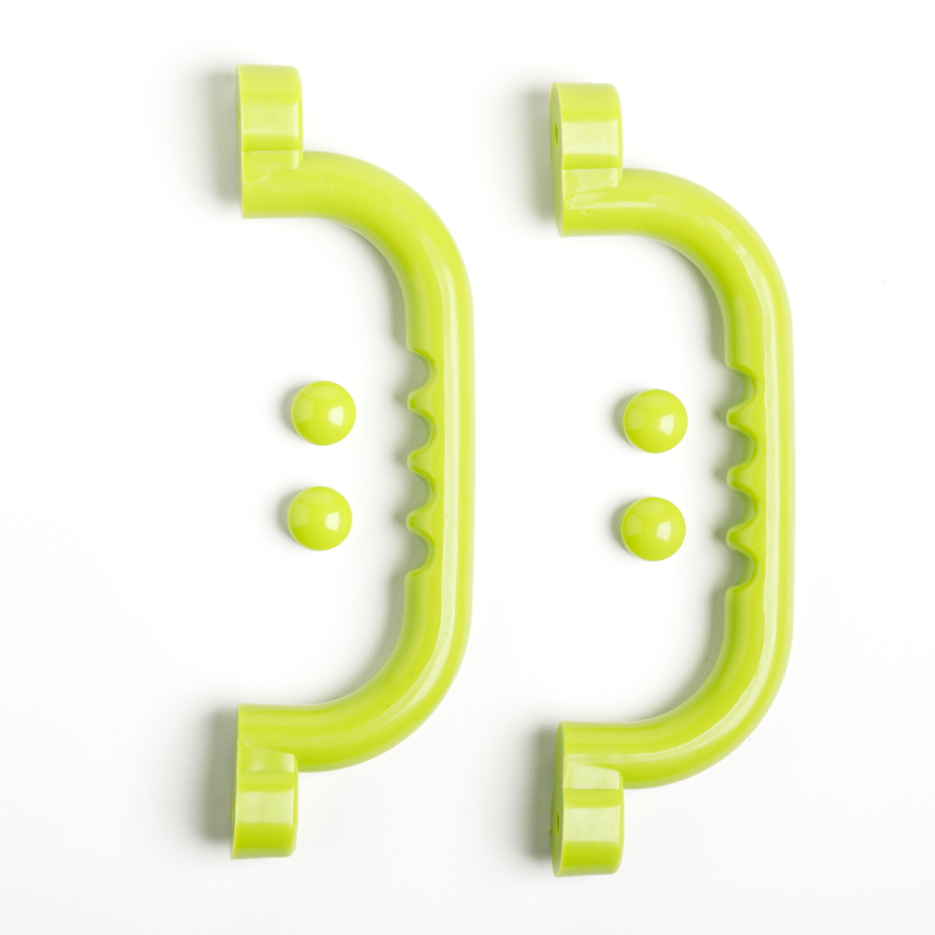 Kunststof handgrepen set - Lime