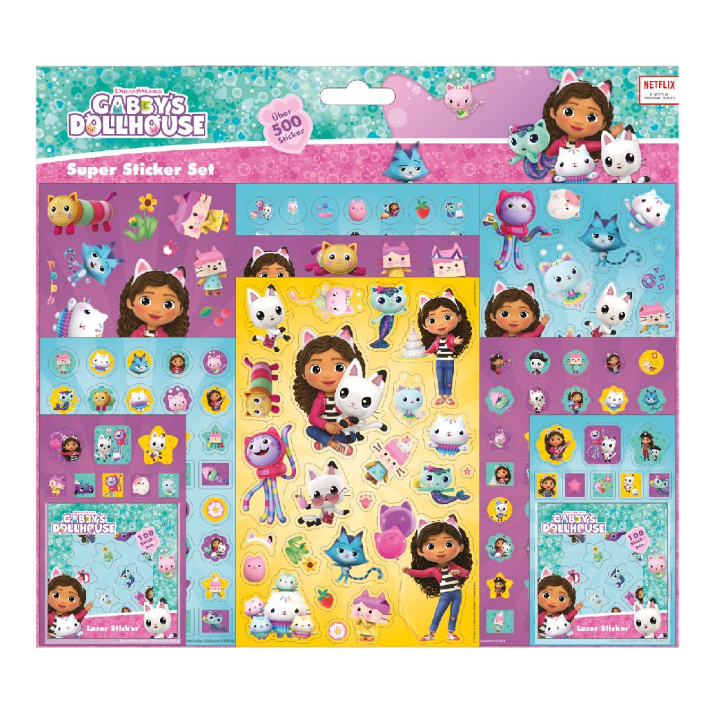 Gabby's Dollhouse Super Sticker Set Uitlopend