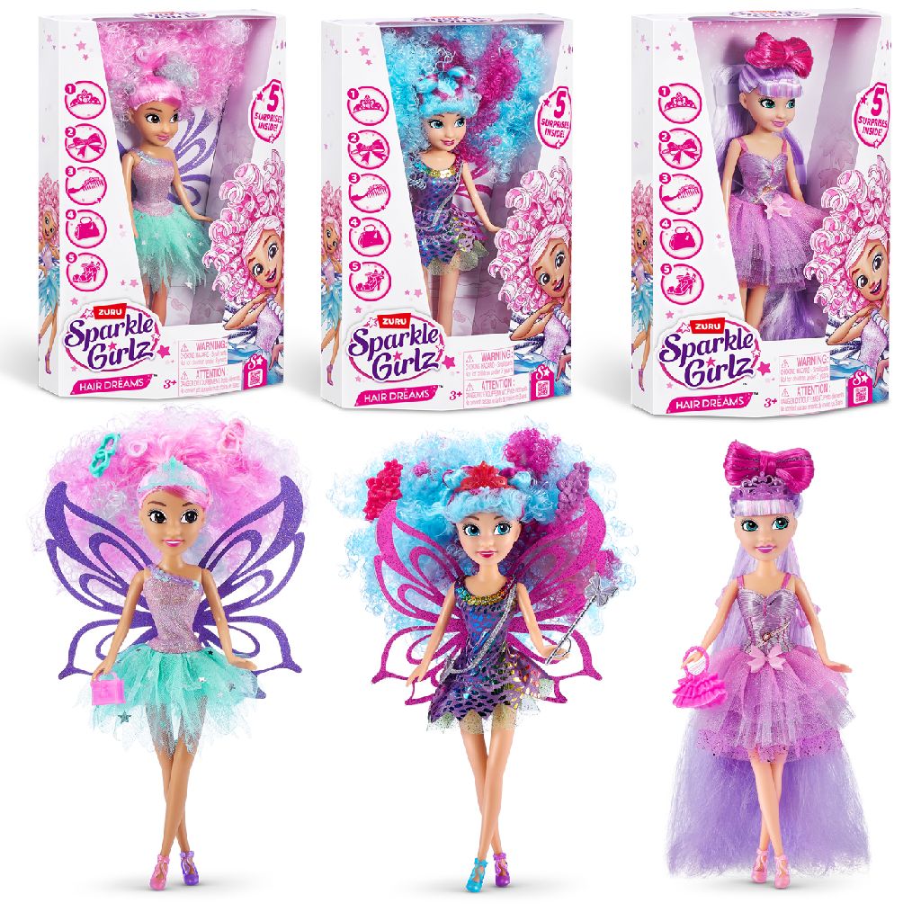 Sparkle Girlz Hair Dreams 3ass.