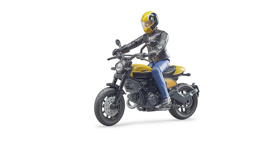 Bruder Bworld Ducati Scrambler Met Rijder