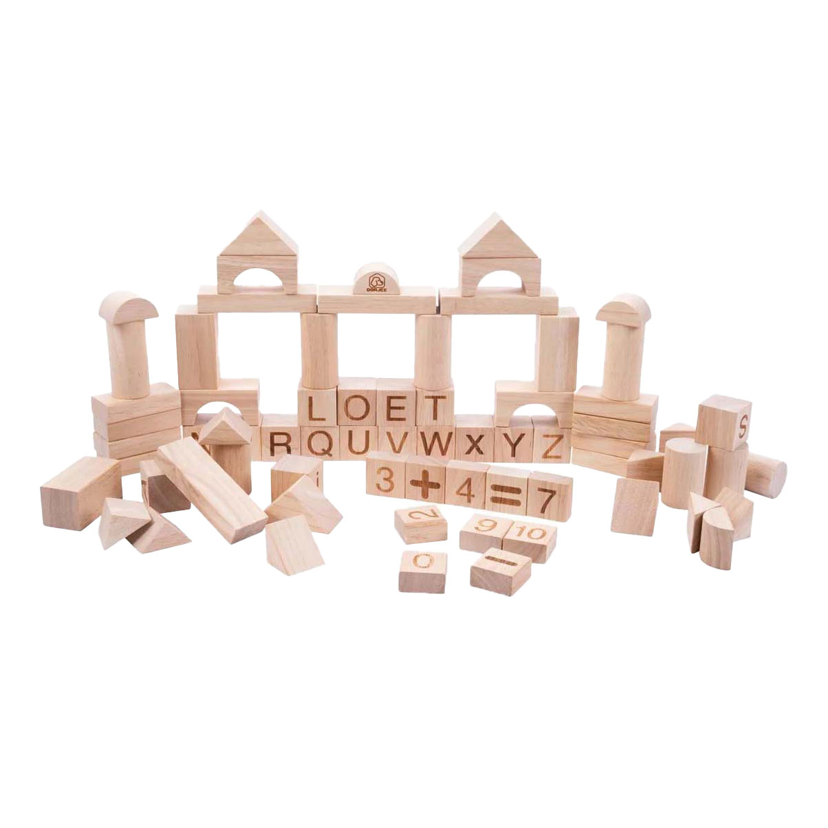 Houten Bouwplankjes Naturel, 84st.