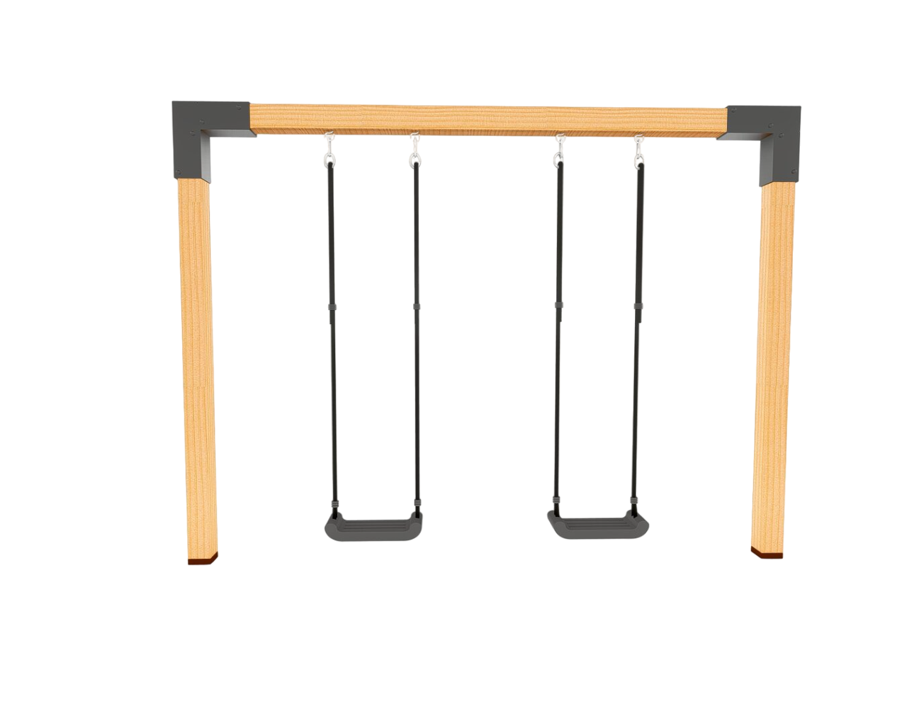 Premium houten douglas schommel - Gijs open pakket kan iets vies