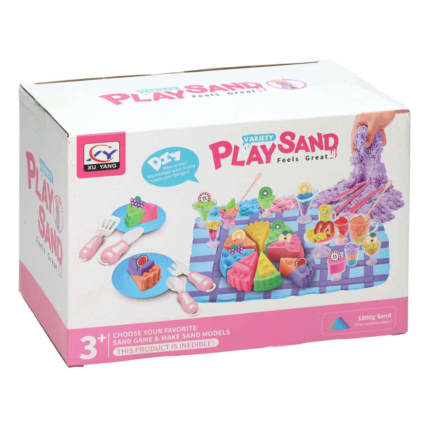 Speelzand Taartjes & Toetjes met Speelmat, 1kg
