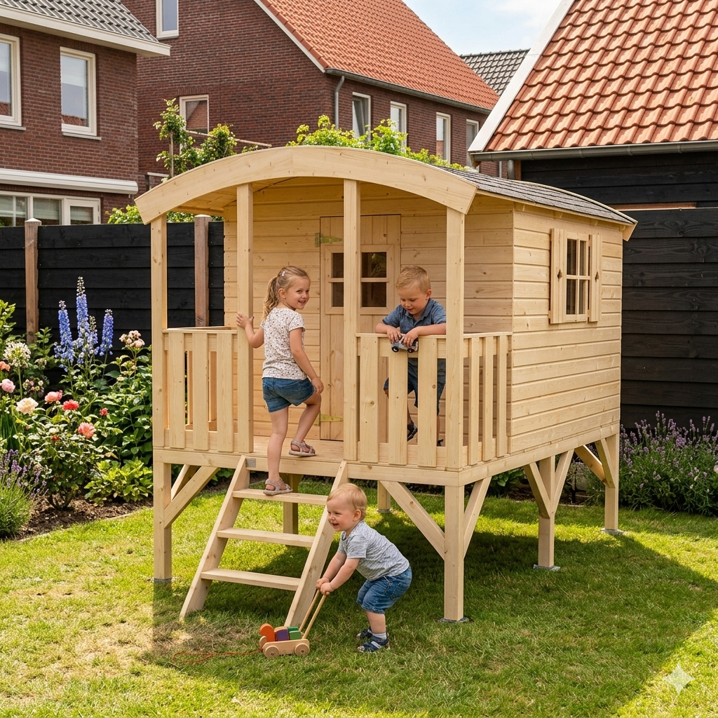 WOODY Houten Speelhuis Ivy Premium 16mm