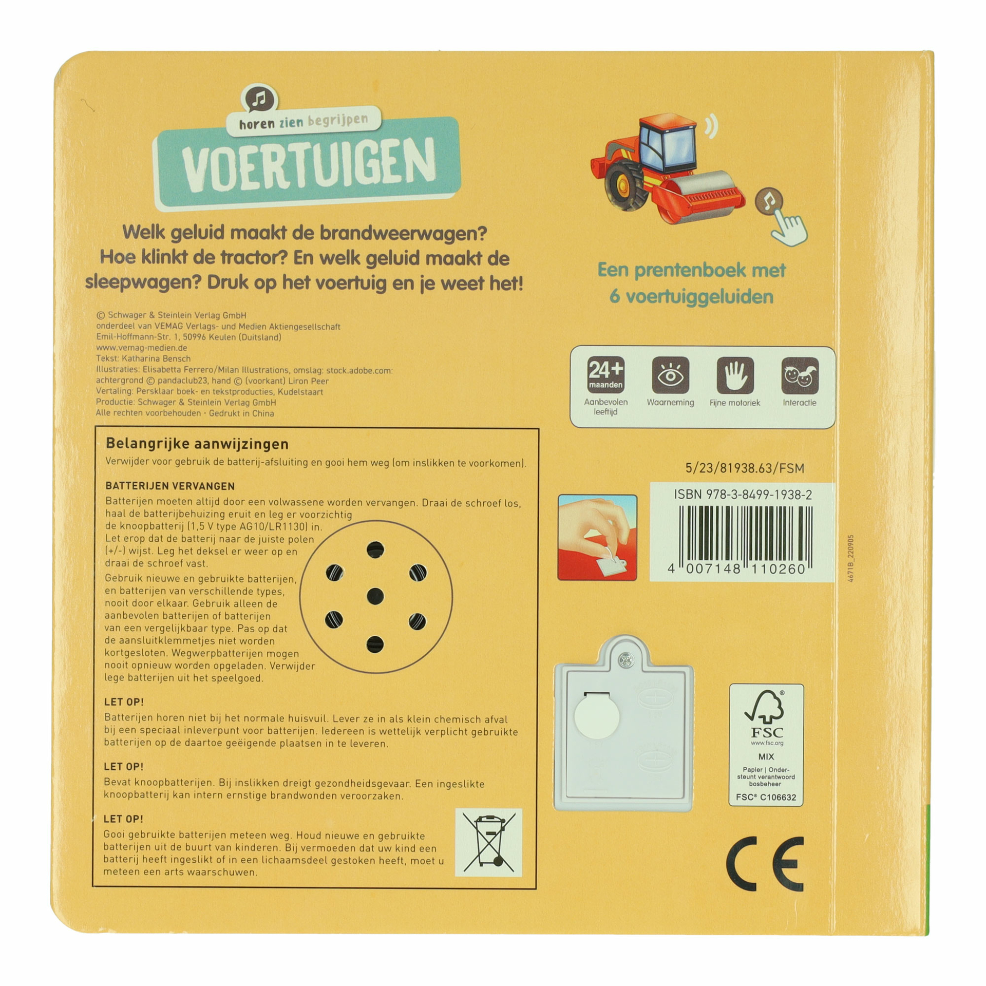 Geluidenboek Voertuigen 6 Geluiden