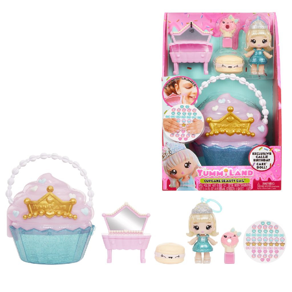 Yummiland Beauty Bag Playset + Lip Gloss Cupcake