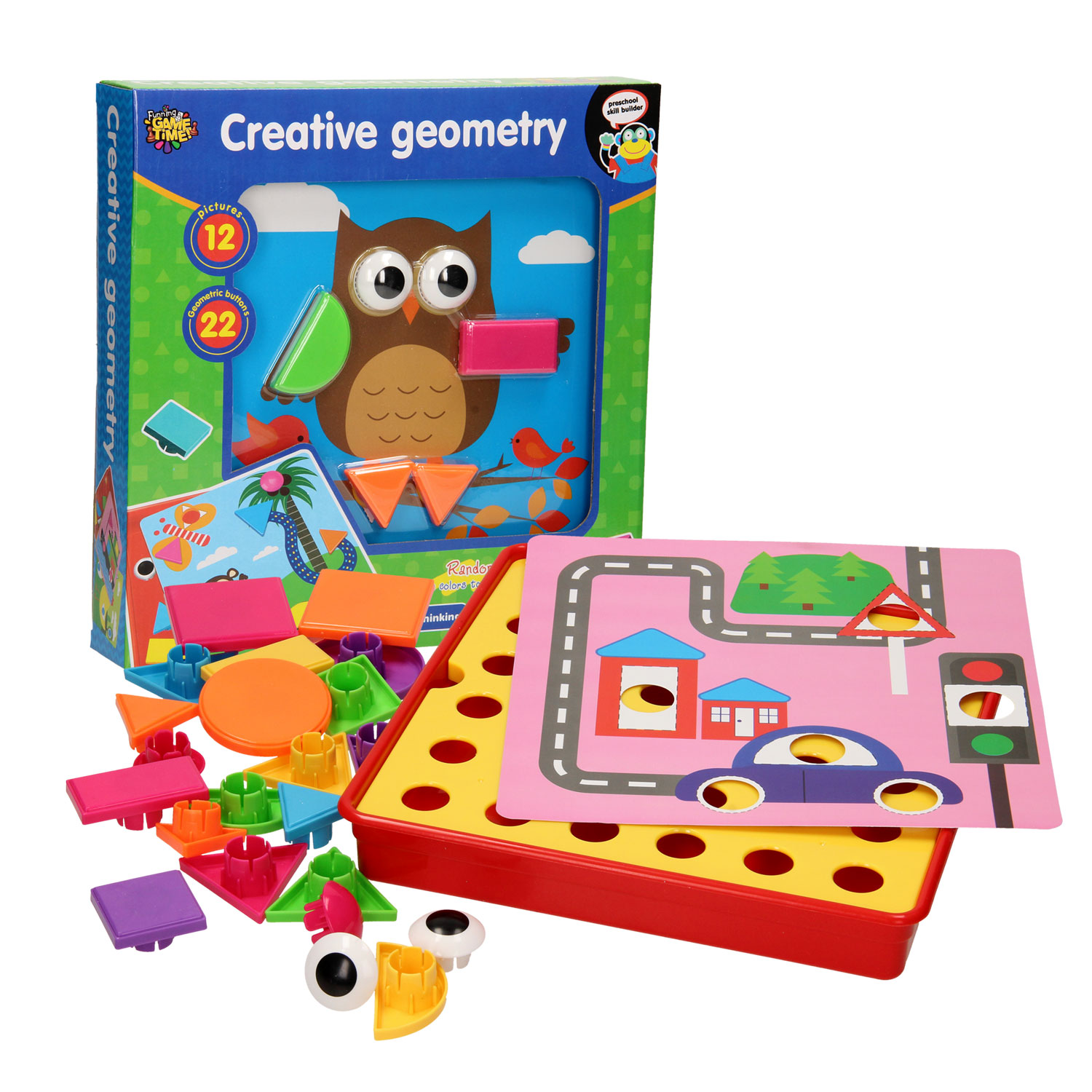Vormenpuzzels met Kleurenkaarten, 33-delig