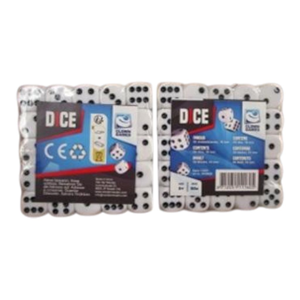 Clown Games Dobbelstenen set 50 stuks