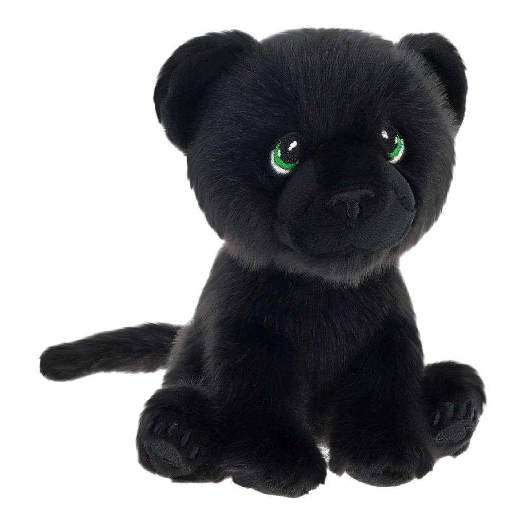 Keel Eco Sitting Black Jungle Cat 14cm