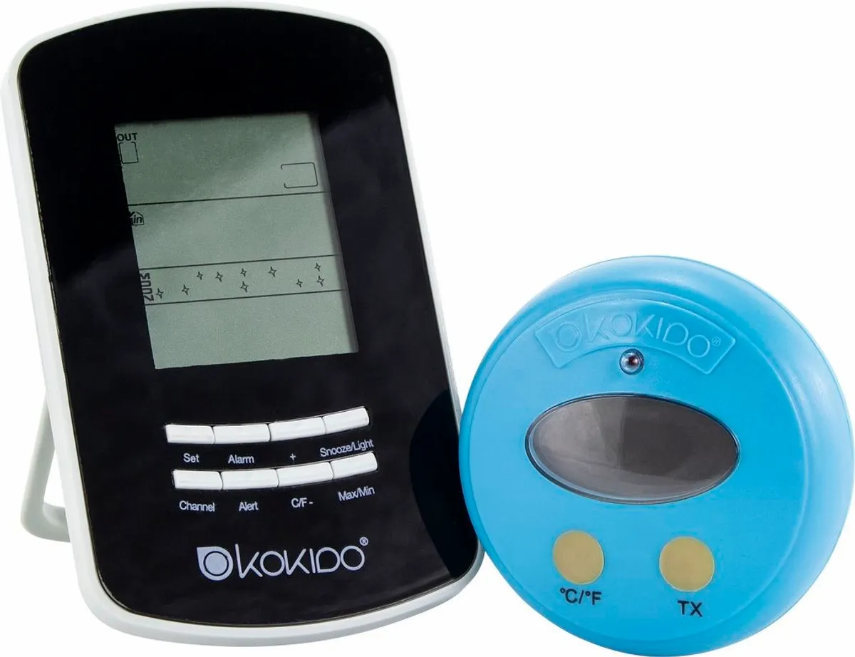 Draadloze zwembad thermometer Kokido met display en zender
