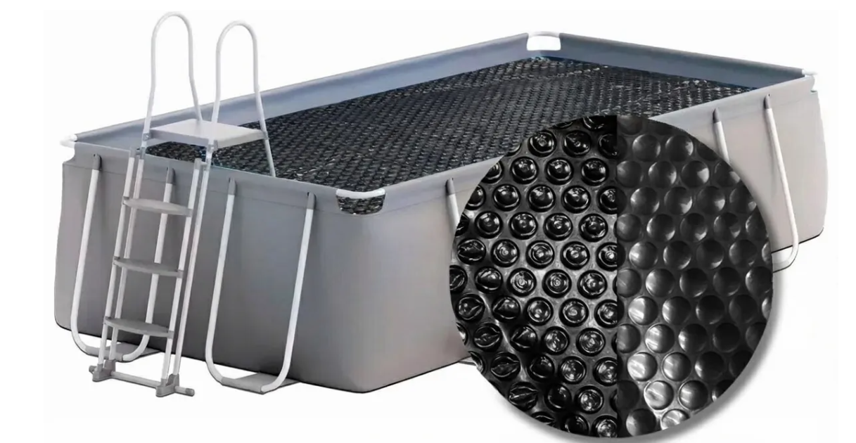 Solar cover zwembad rechthoekig 975 x 488 cm zwart - W'eau Premium