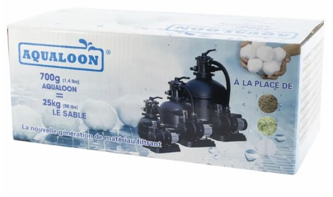 Polyethyleen filterbollen 700g vervangt 25kg filterzand - Aqualoon
