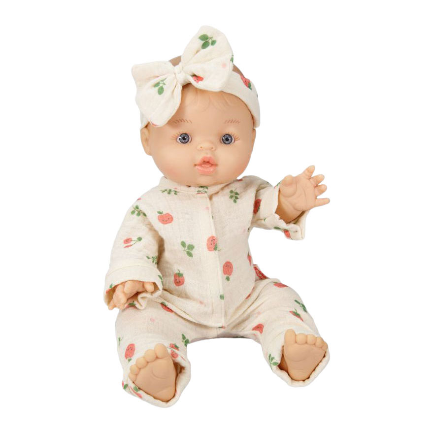 Meisjes Babypop met Romper Cheeky Fruits - 34cm