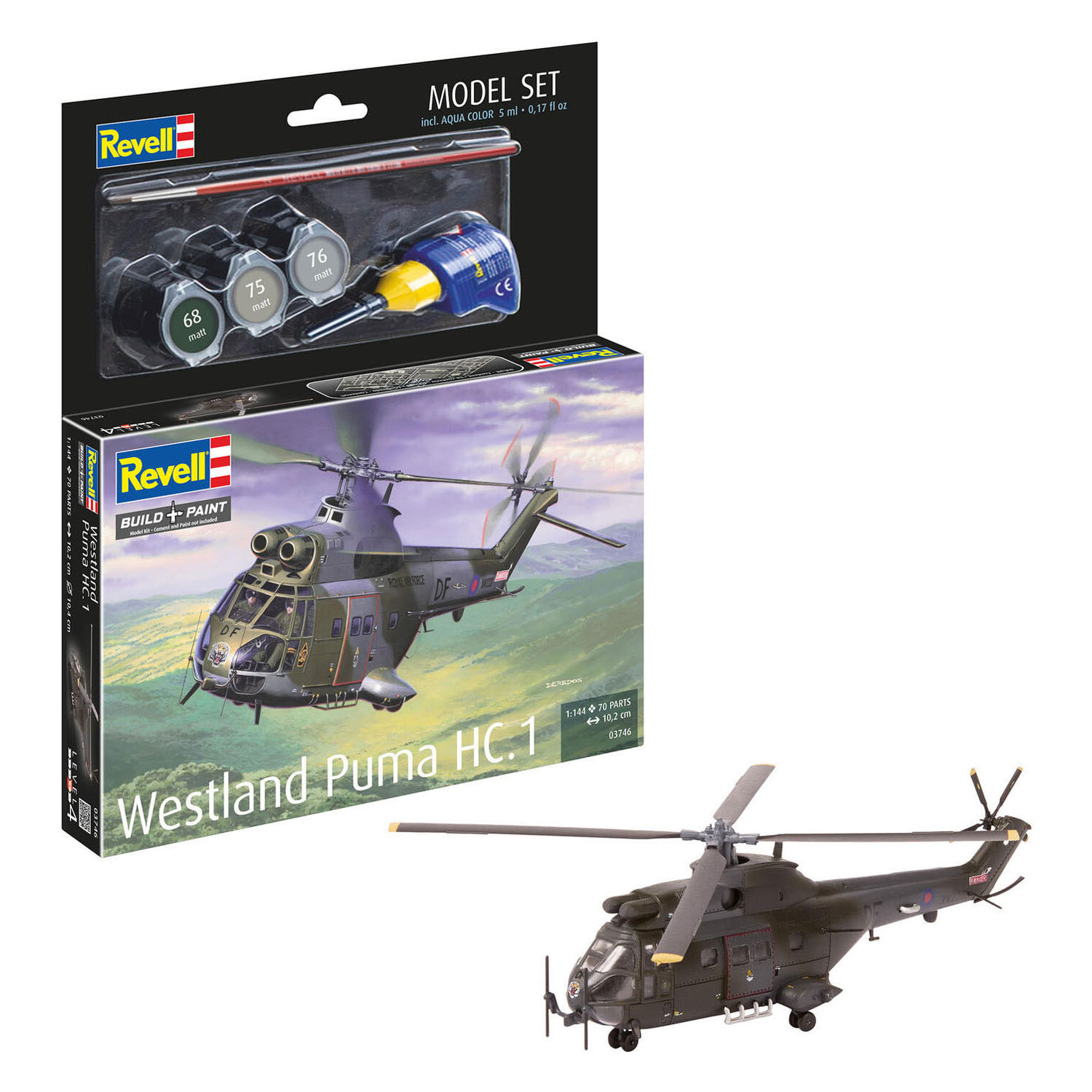 Revell Modelbouwpakket Westland Puma HC.1 1:144 - 68dlg.