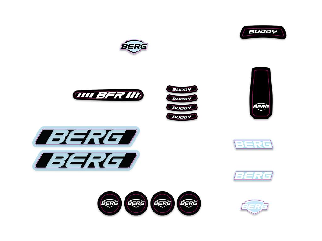 BERG-Onderdeel Skelter - Buddy 2.0 - Sticker set Redster