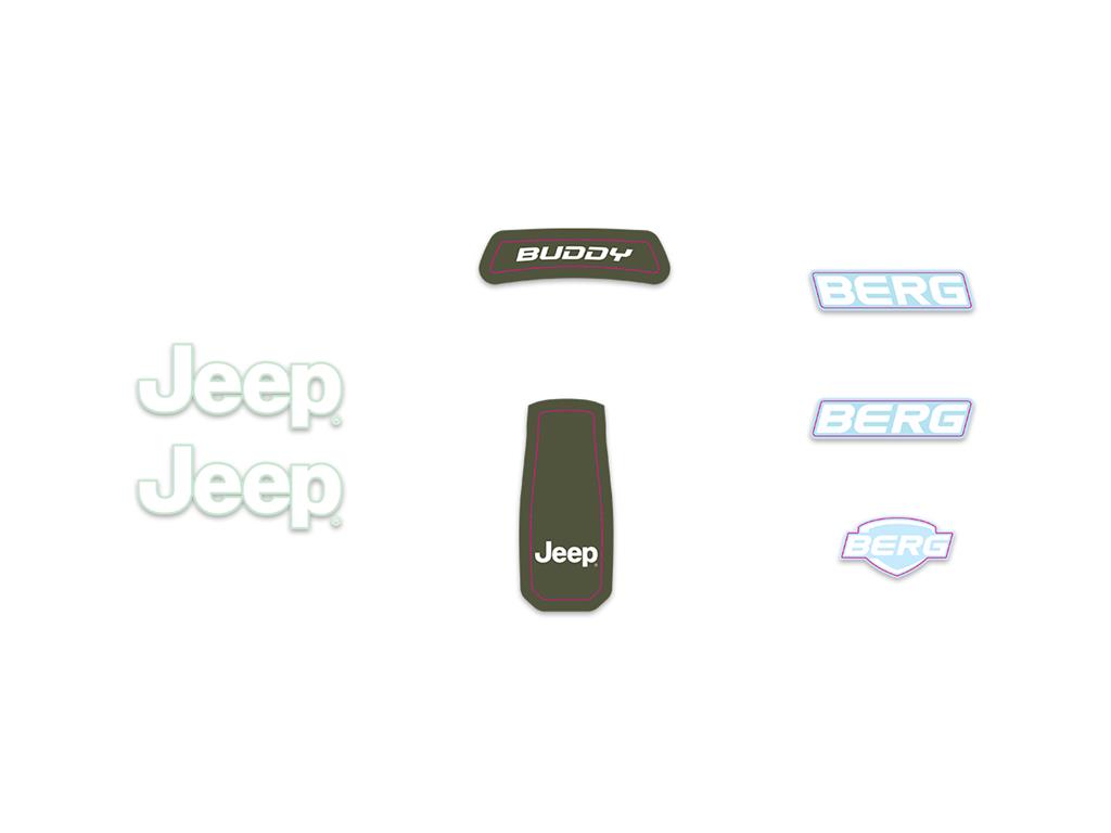 BERG-Onderdeel Skelter - Buddy 2.0 - Sticker set Jeep
