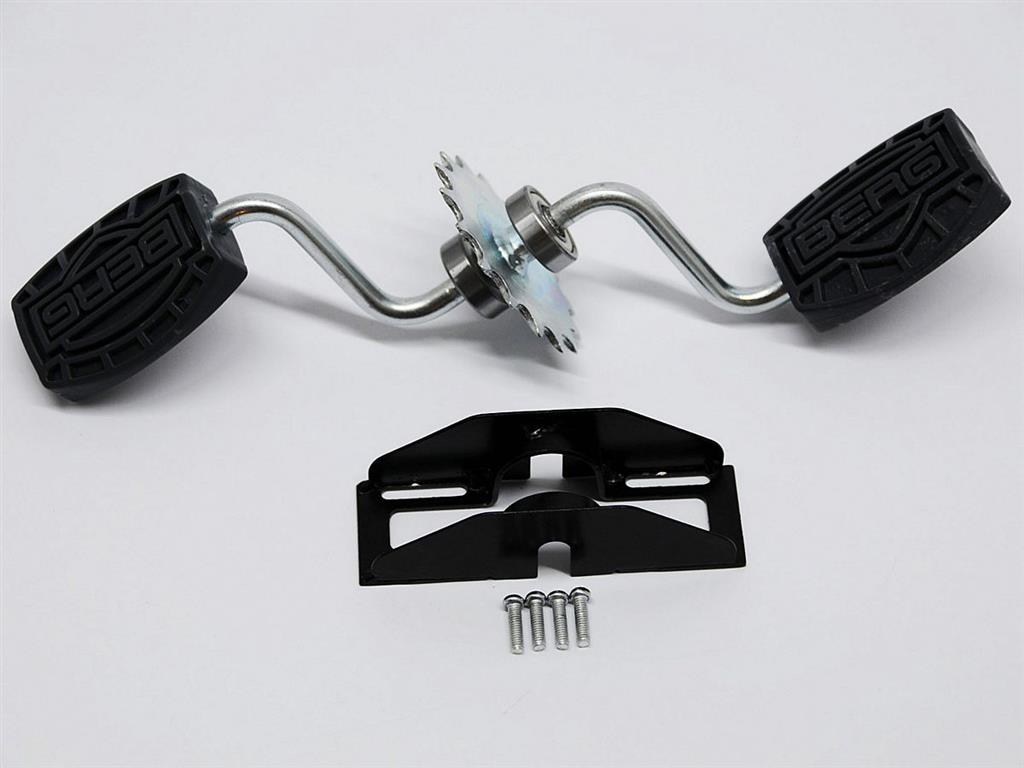 BERG-Onderdeel Skelter - Buzzy - Crank shaft incl. pedals zwart