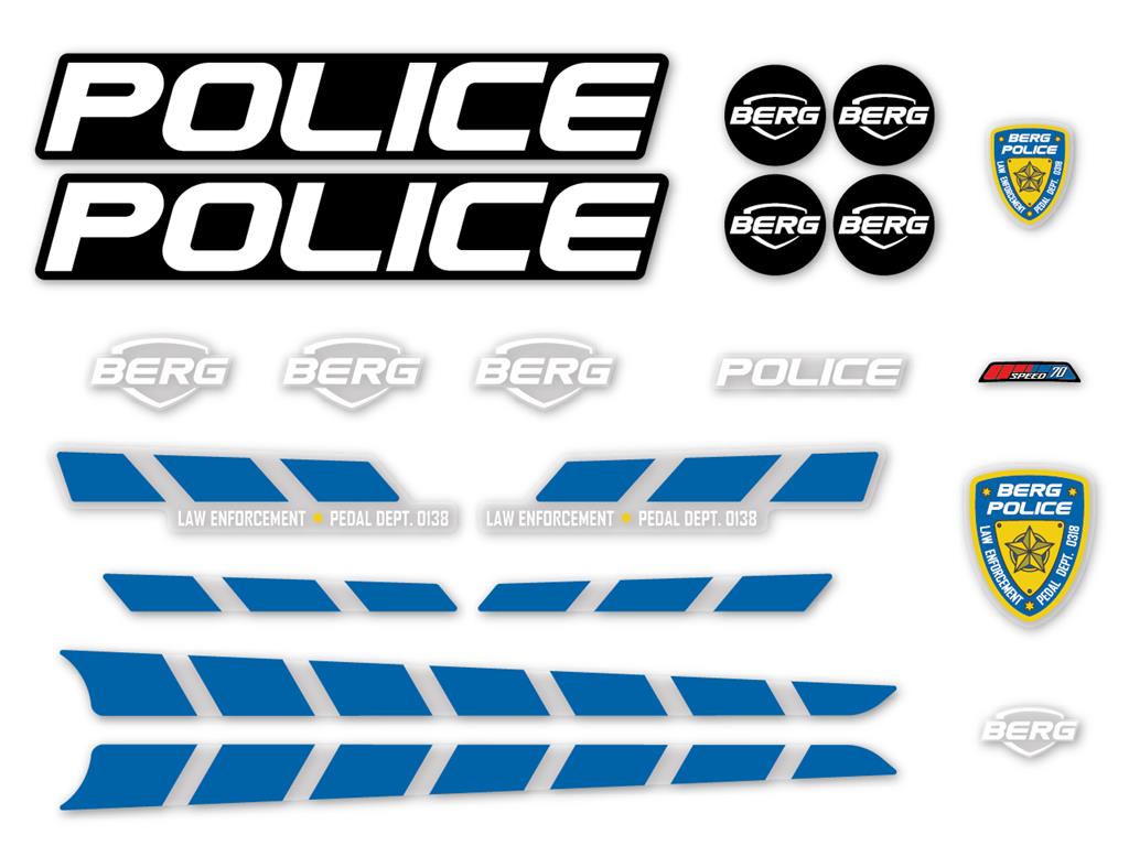 BERG-Onderdeel Skelter - Buzzy - Sticker set Police