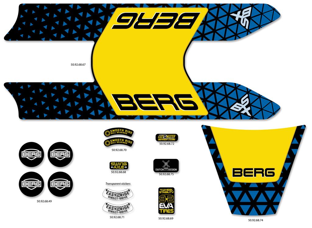 BERG-Onderdeel Skelter - Buzzy - Sticker set BSX