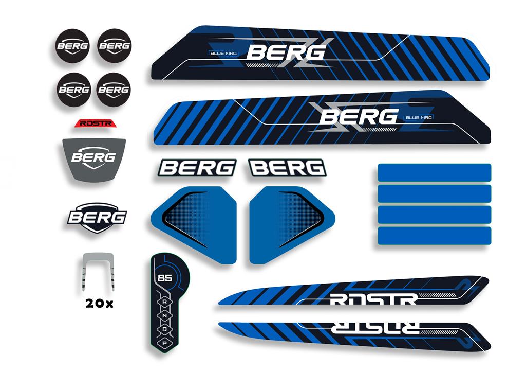 BERG-Onderdeel Skelter - Reppy - Sticker set Roadster