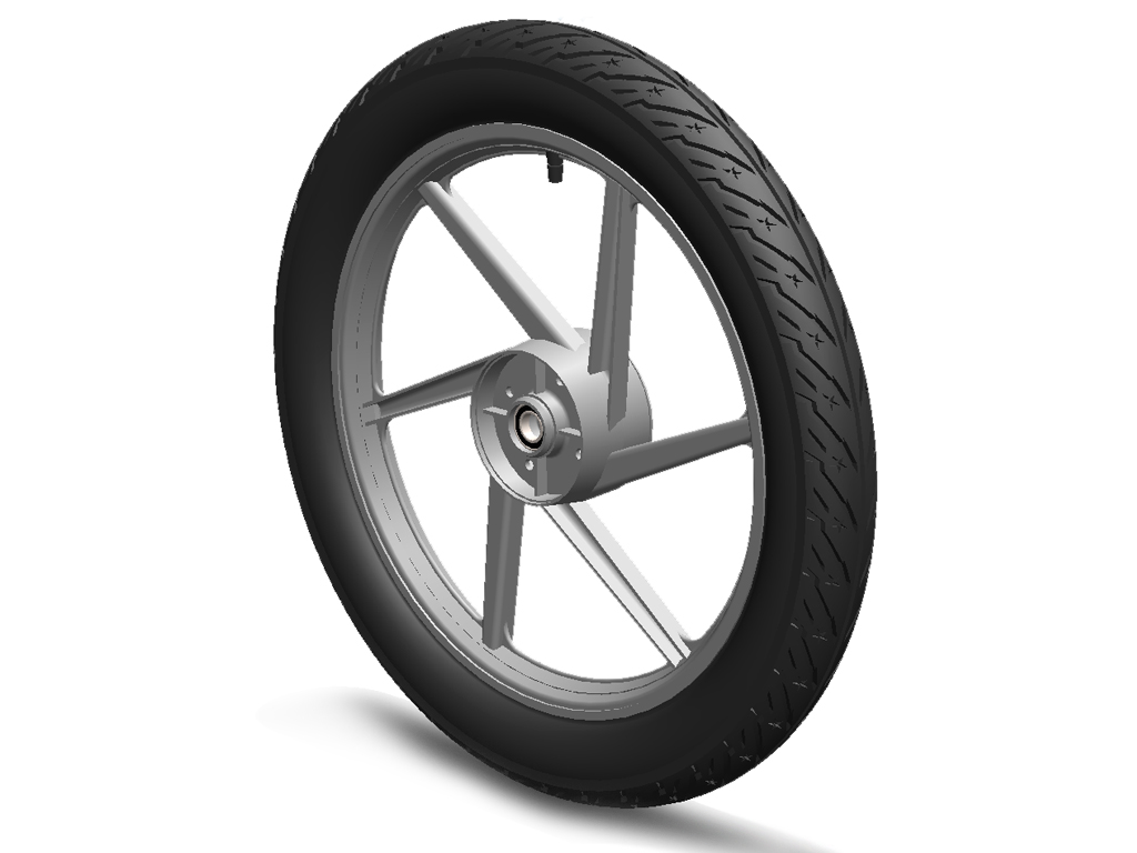 BERG-Onderdeel Skelter - wielen 6-spoke grijs 2.75x17 right