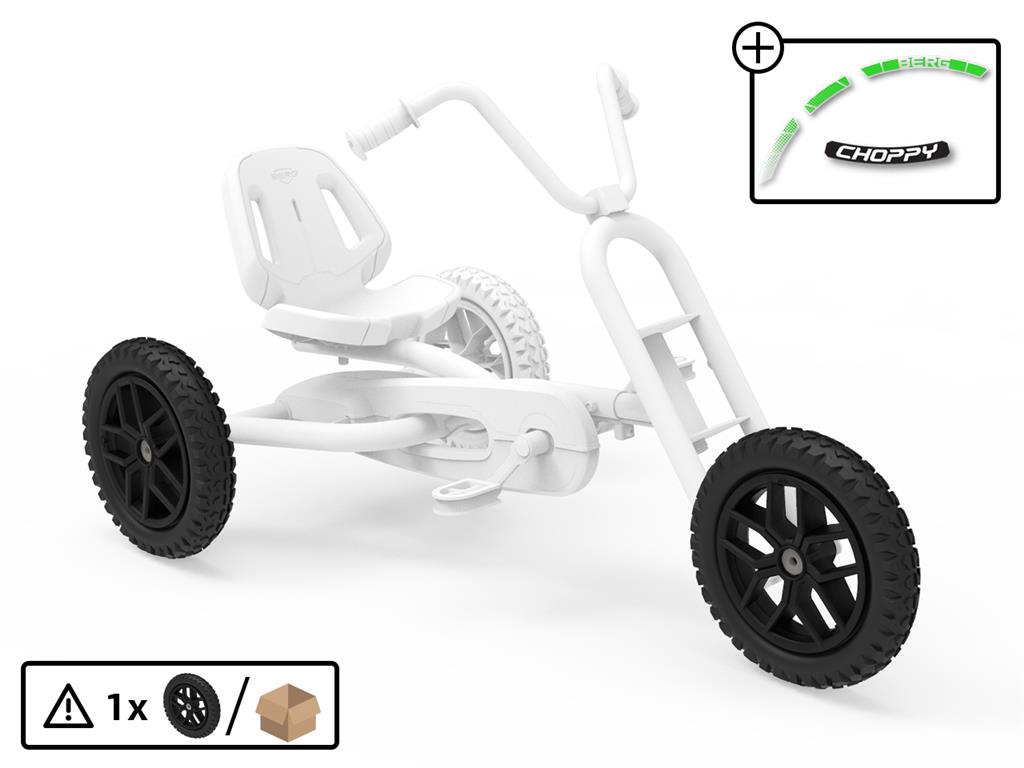 BERG-Onderdeel Skelter - wielen 10-spoke zwart 12.5x2.25-8 all terrain, (Neo)