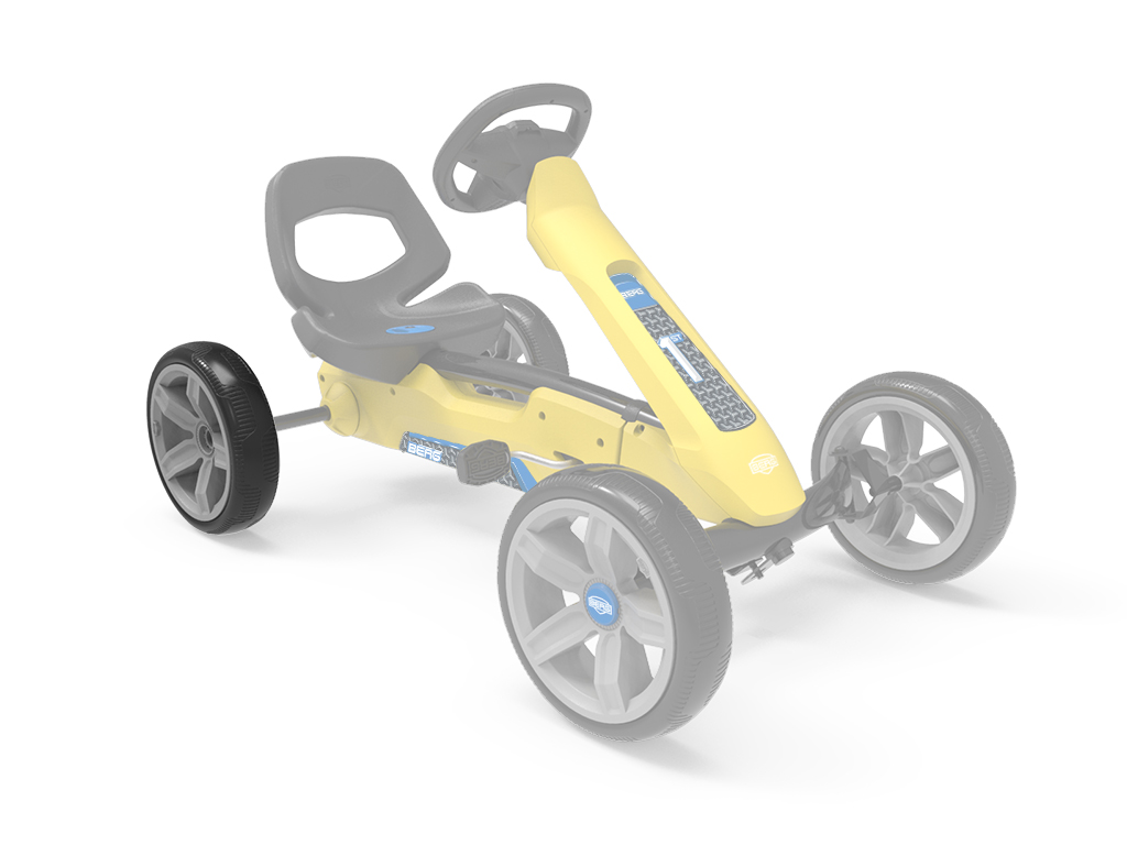 BERG-Onderdeel Skelter - wielen grijs-zwart 10x2,5 rear