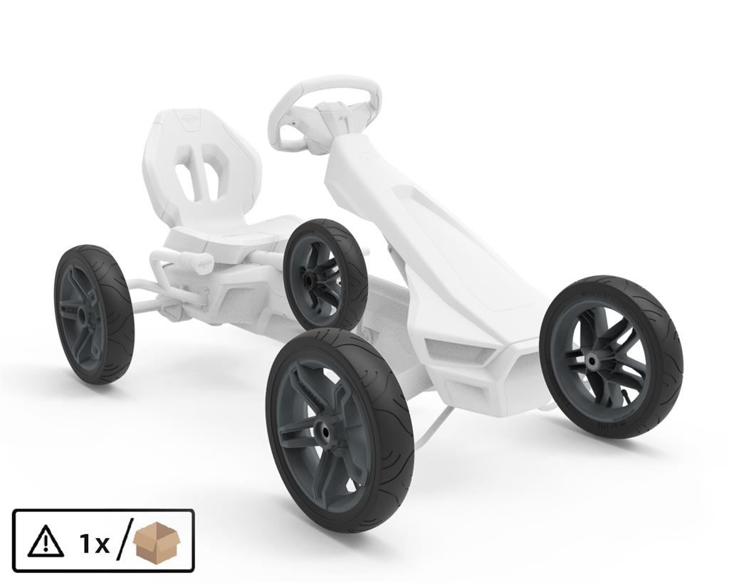 BERG-Onderdeel Skelter - wielen grijs 12.5x2.50-9 slick