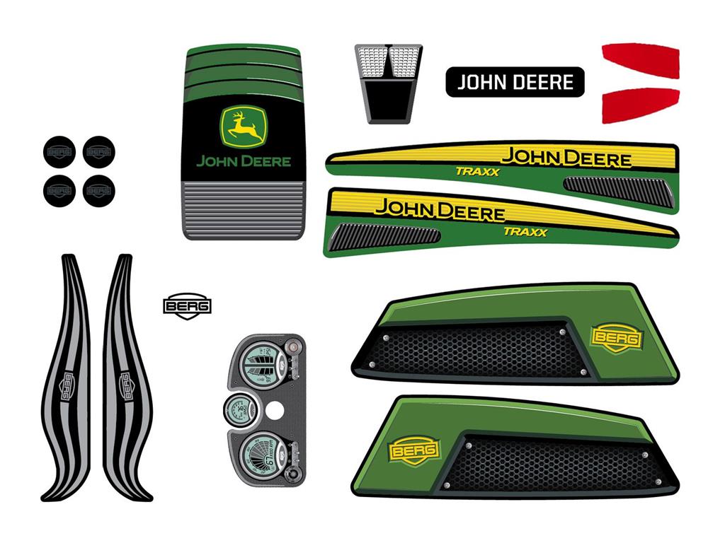 BERG-Onderdeel Skelter - XL Frame - Sticker set John Deere