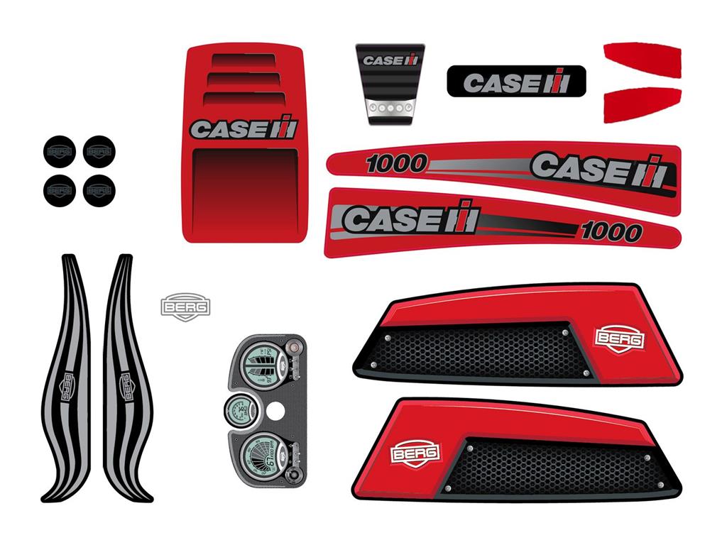 BERG-Onderdeel Skelter - XL Frame - Sticker set Case IH