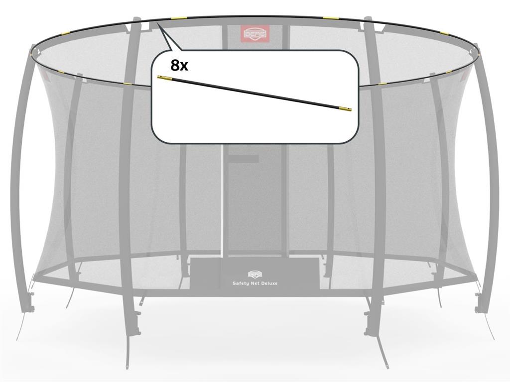 BERG Tent Tubes 270 (9ft) voor Safety Net Deluxe - 8 stuks