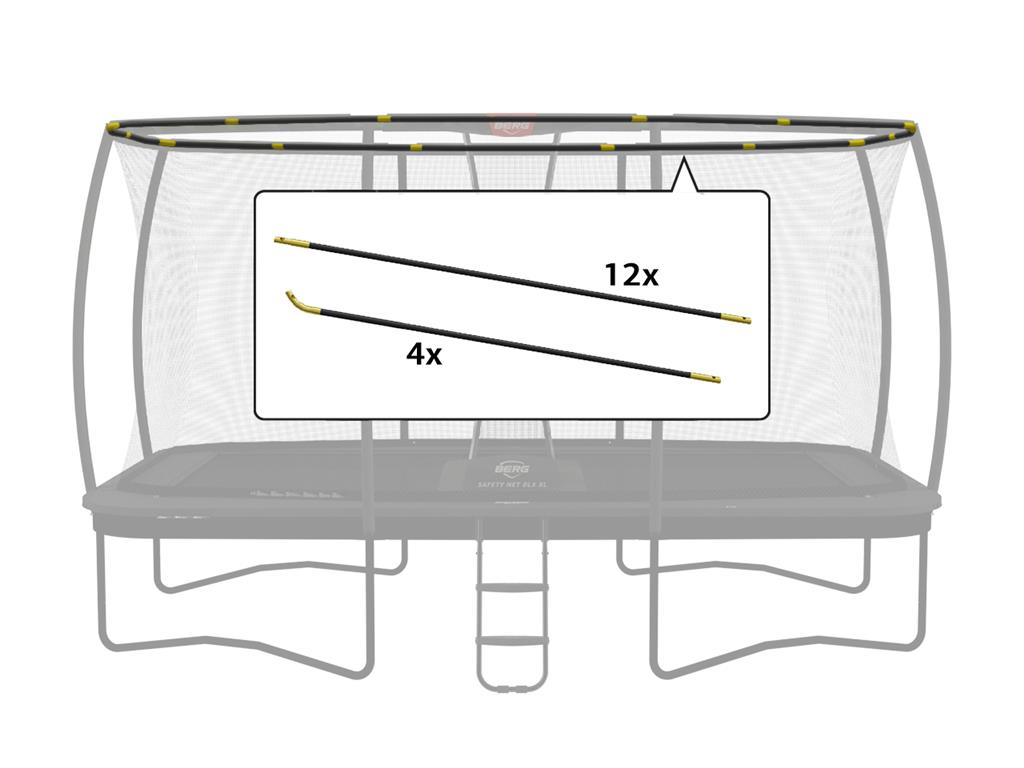 BERG Tent Tubes Set voor Ultim Veiligheidsnet DLX XL