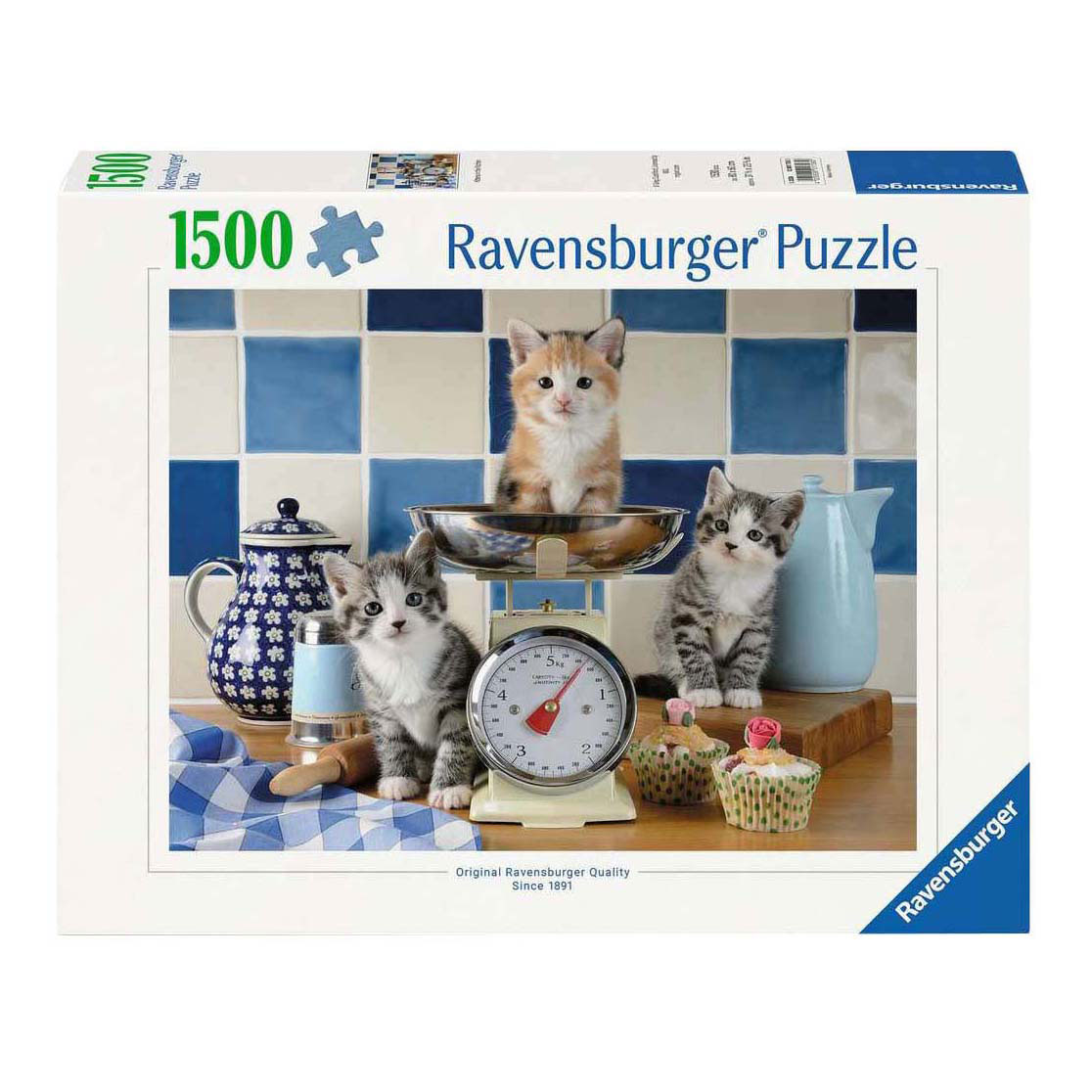 Ravensburger Legpuzzel Kittens in the Kitchen - 1500st.