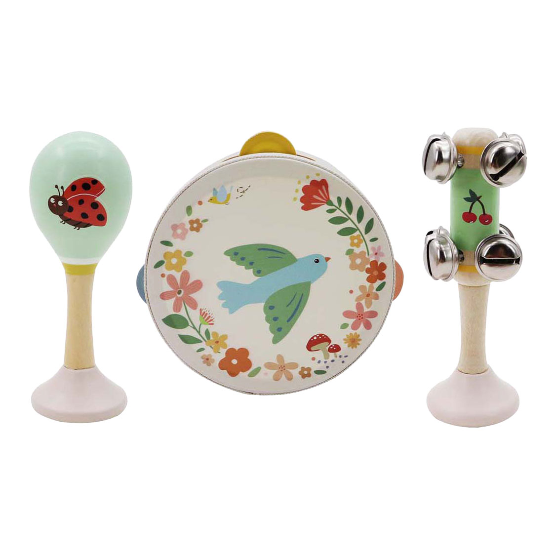 Houten Muziekset Vogel - 3dlg.