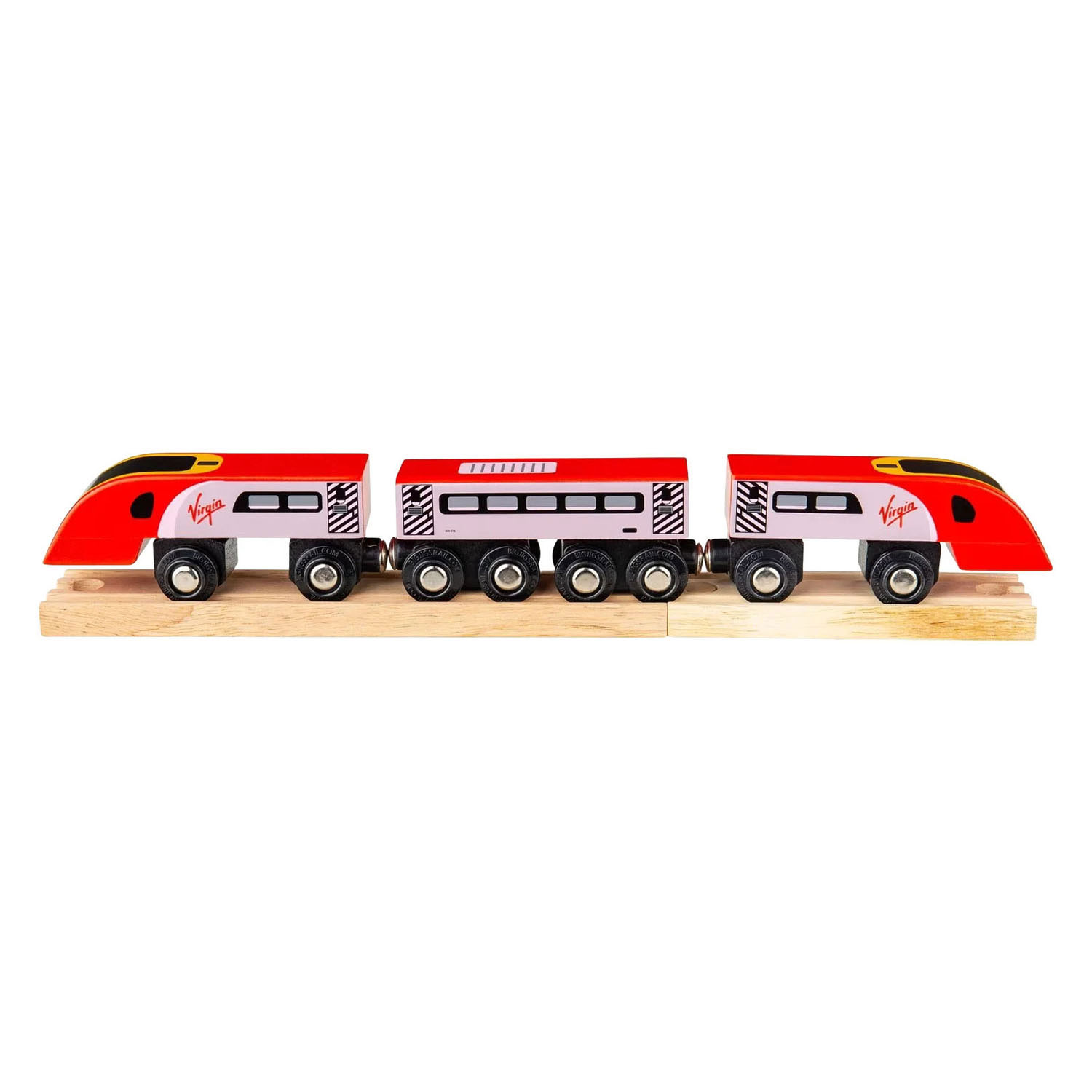 Bigjigs Houten Trein Virgin Pendolino - 5dlg.