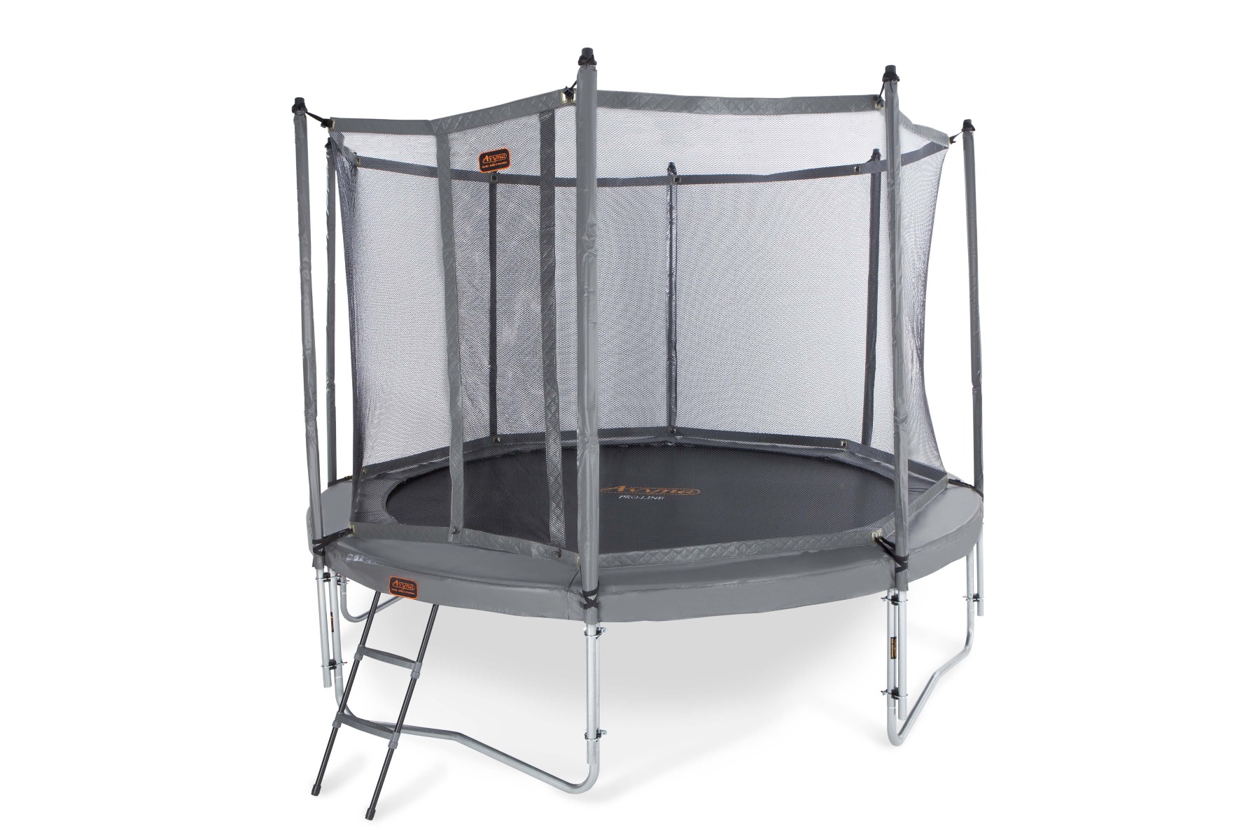 Pro-Line &oslash; 305 trampoline met net & GRATIS trapje, grijs