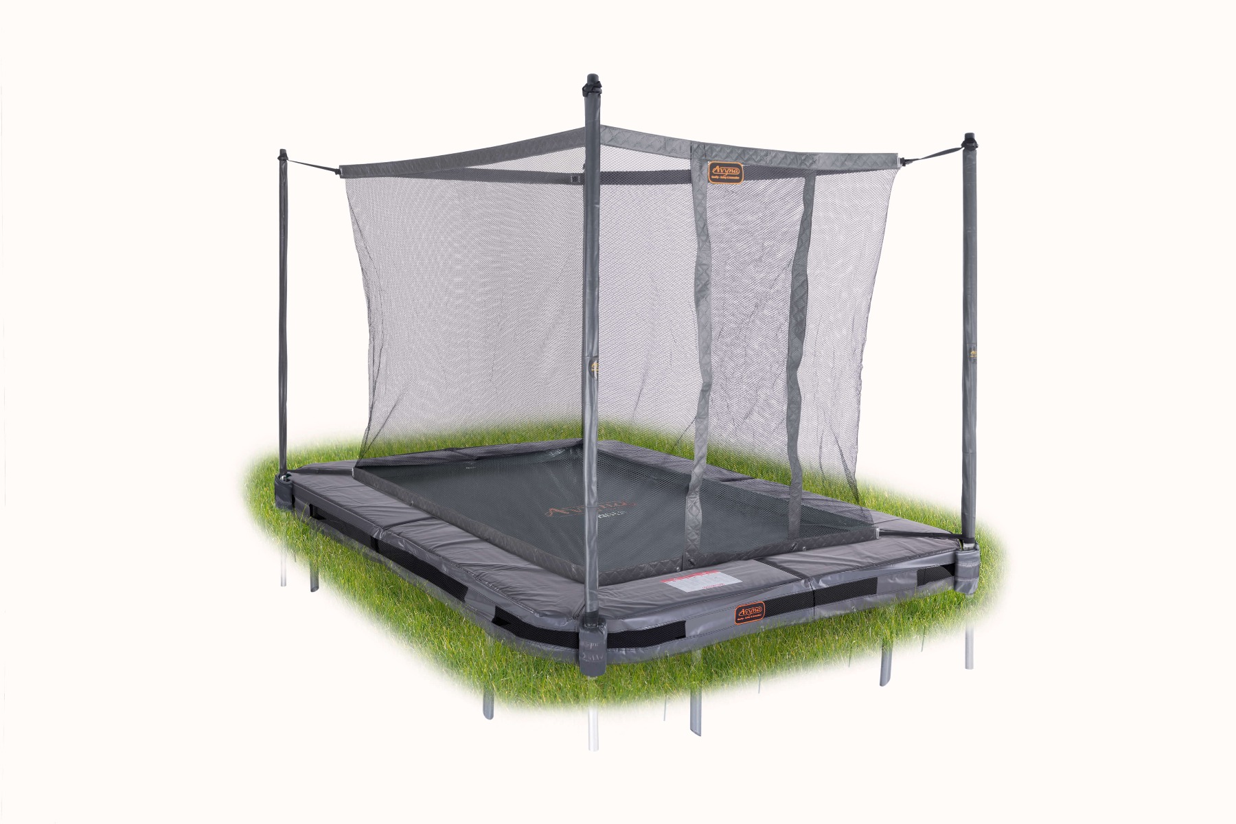 Avyna Pro-Line 275x190 InGround trampoline met net, grijs
