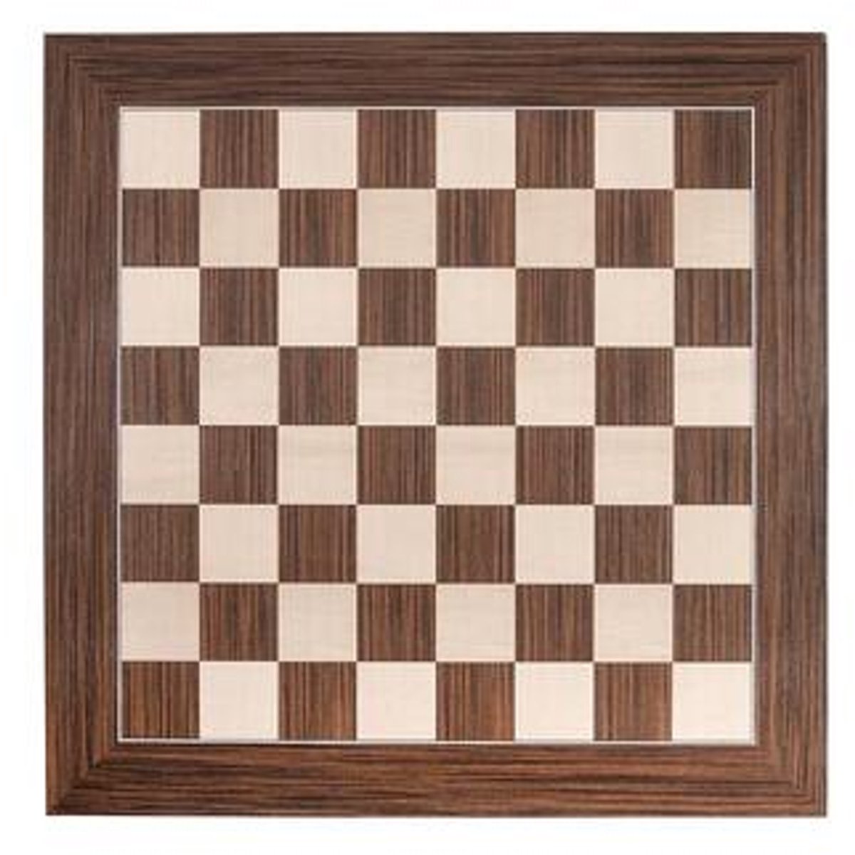 Schaakbord ingelegd, 50 x 50 cm - Esdoorn/walnoot
