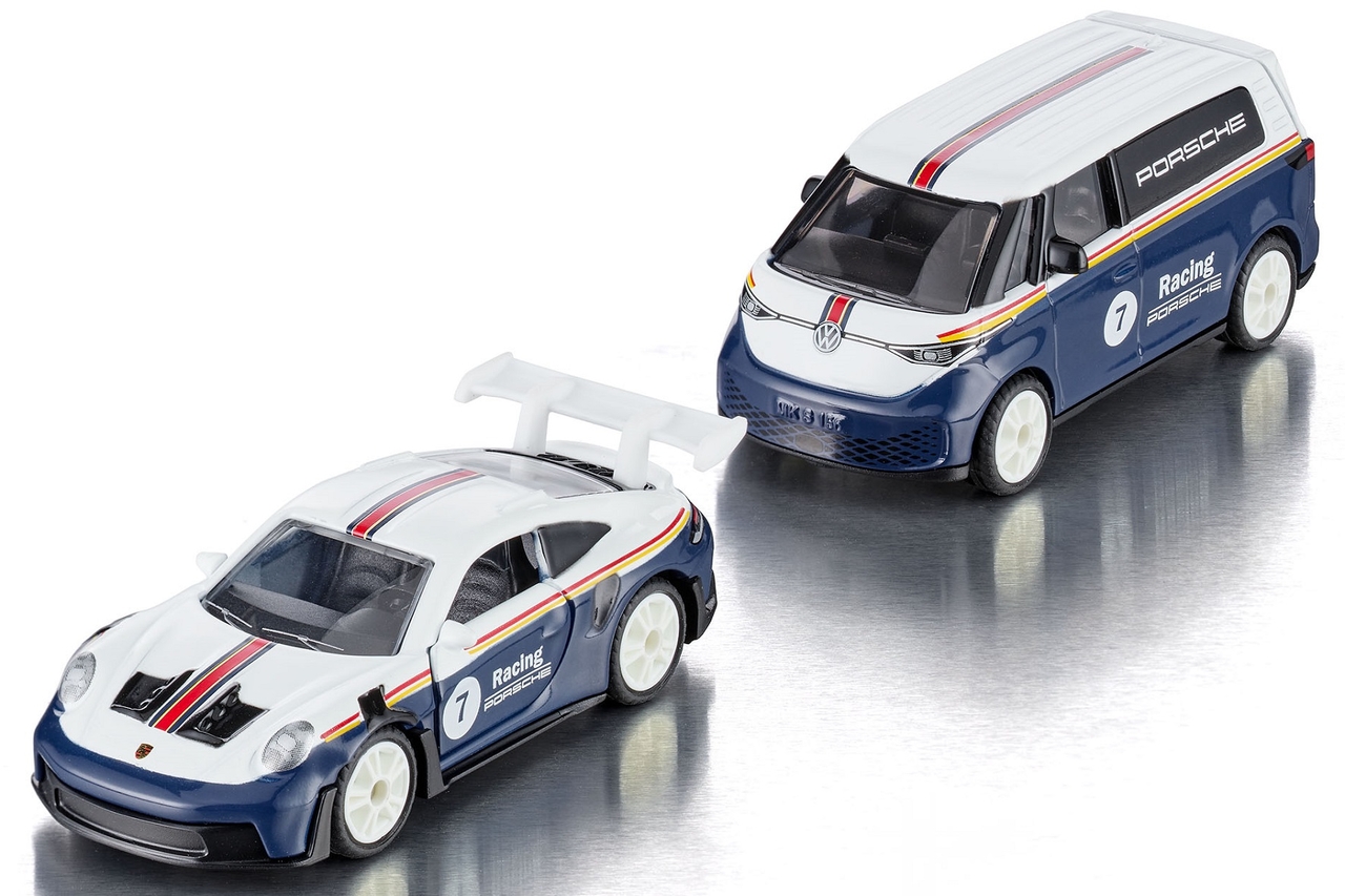 Siku VW ID Buzz met Porsche 911 GT3 RS (2569)