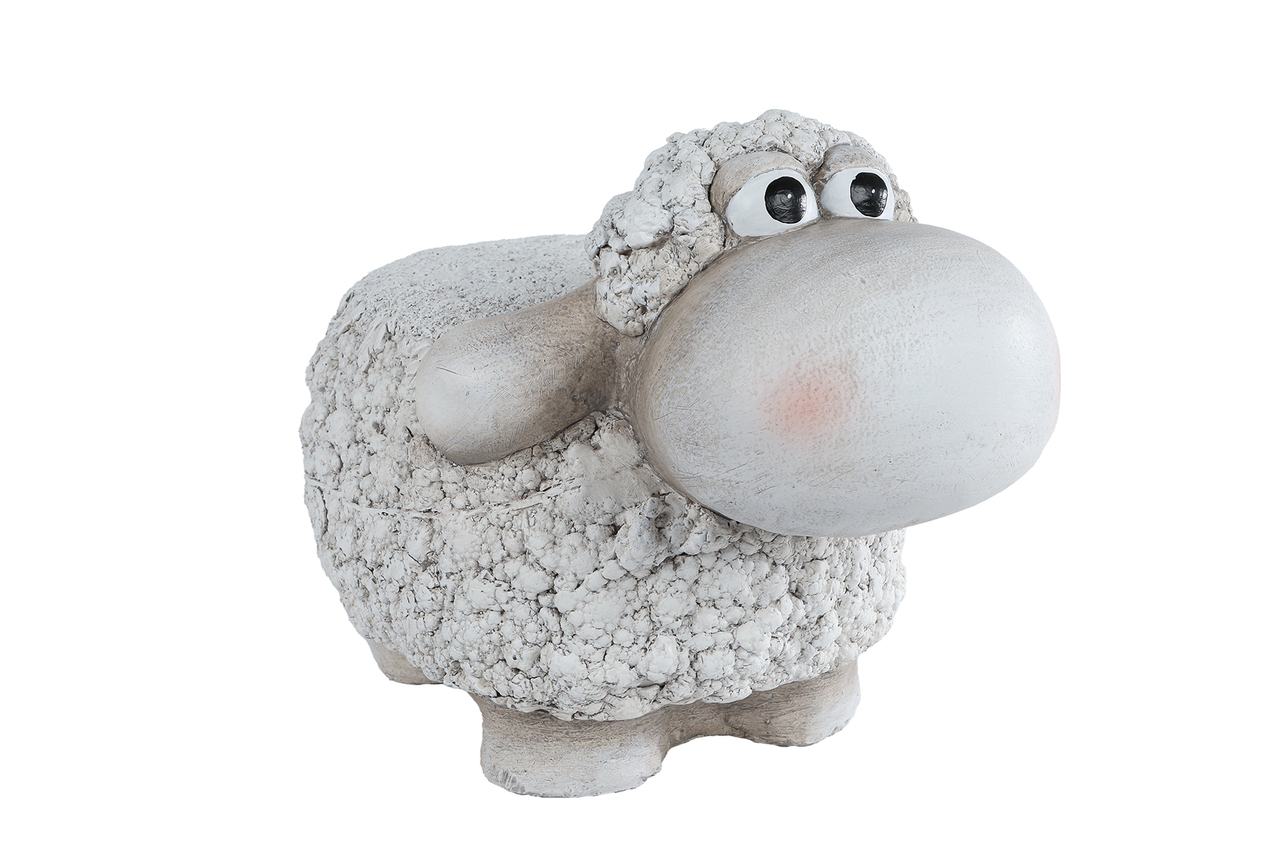 Outdoor Sheep &ndash; cr&egrave;me magnesuim &ndash; 38 &times; 27 &times; 27,5 cm
