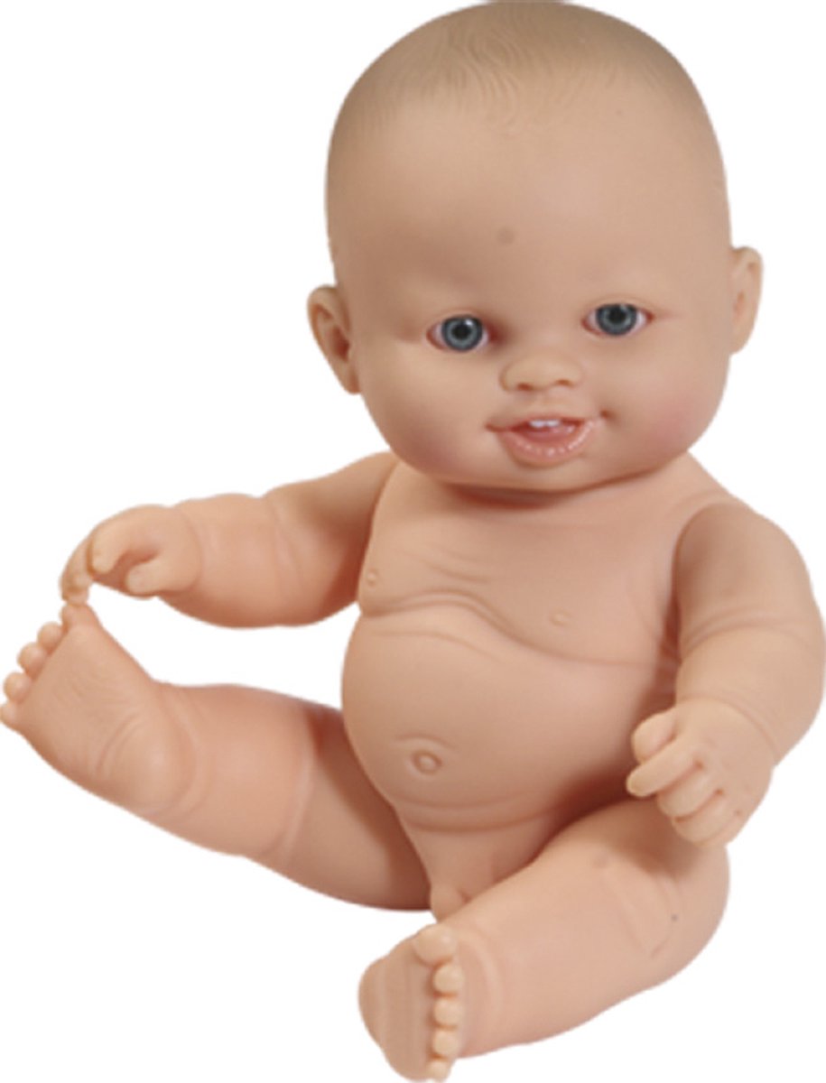 Paola Reina babypop jongen 21 cm met tandje en ondergoed in doos