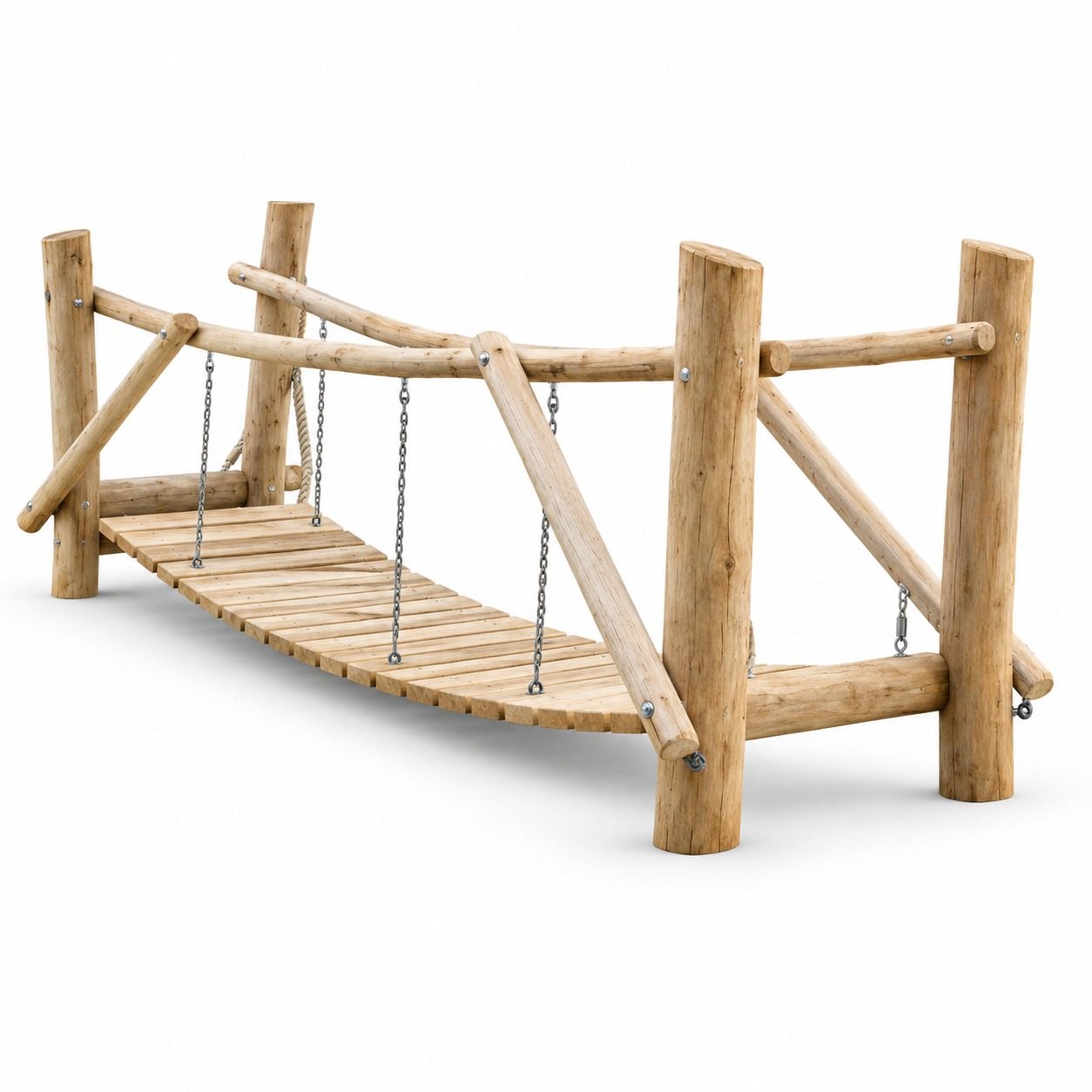 Robinia wiebelbrug &ndash; voor openbaar gebruik - witte achtergrond